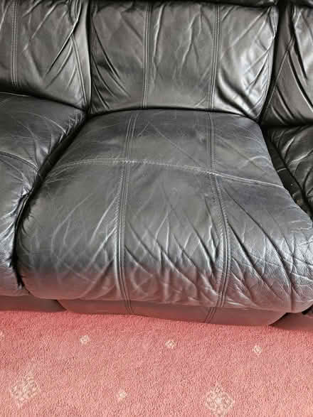 Photo of free SOFA - 3 SEAT leather (Plymouth PL5) #3