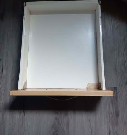 Photo of free 4 Retro drawers, beige colour, silver handle (slide-wheels) (Gilmerton EH17) #1