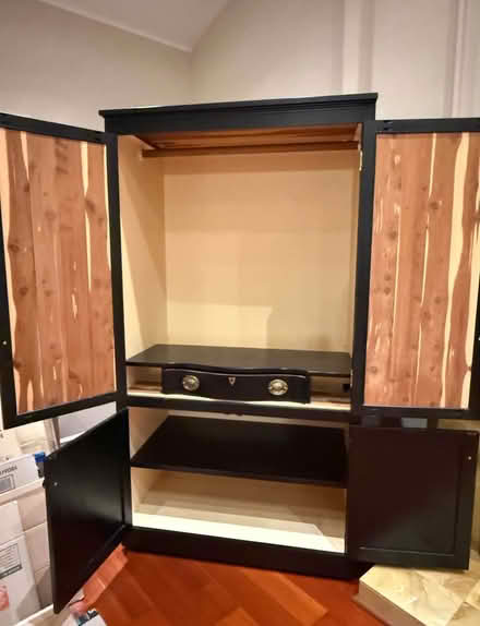 Photo of free Beautiful Black Cedar Armoire (Campbell, CA) #2