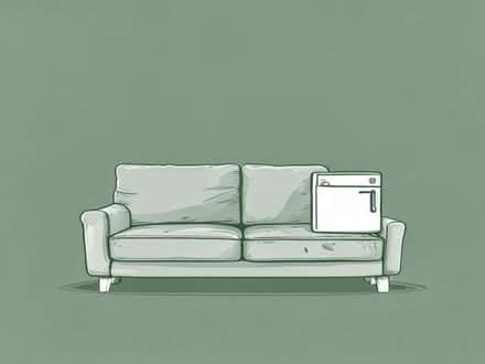 Photo of Two seater sofa and small fridge (Etruria ST5) #1