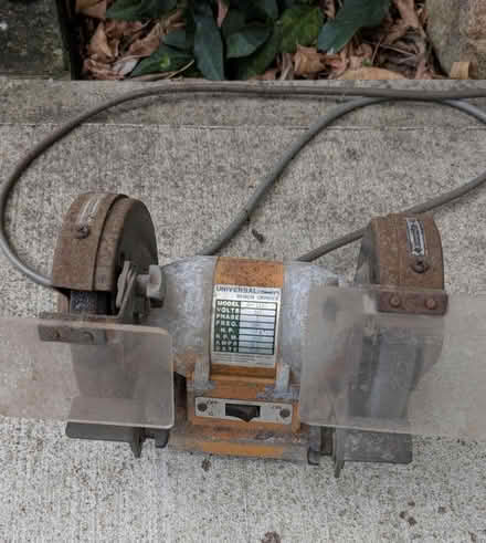Photo of free Grinding wheel and floor fan (West Ryde area) #1
