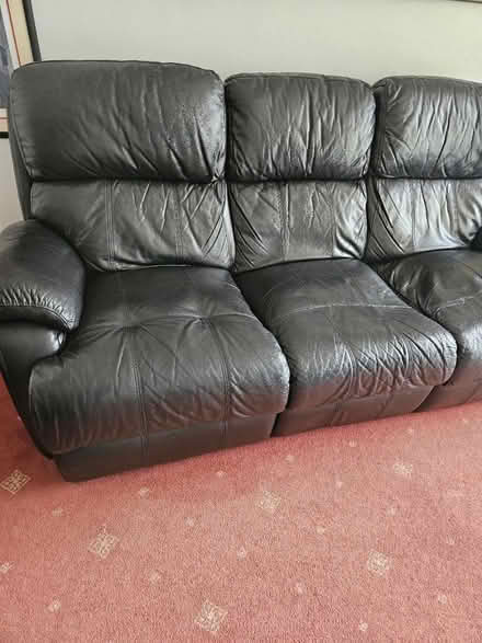 Photo of free SOFA - 3 SEAT leather (Plymouth PL5) #2