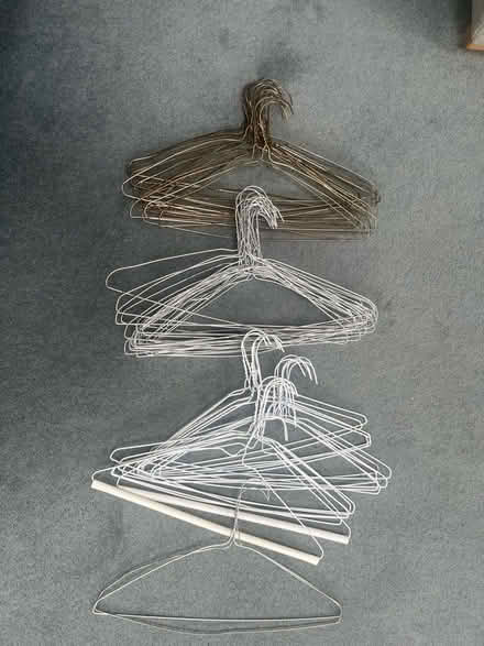 Photo of free 64 wire coat hangers (Coombe KT3) #1