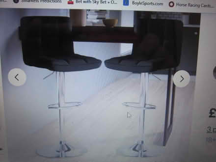 Photo of tall bar stools x 2 (crookes sheffield S10) #3