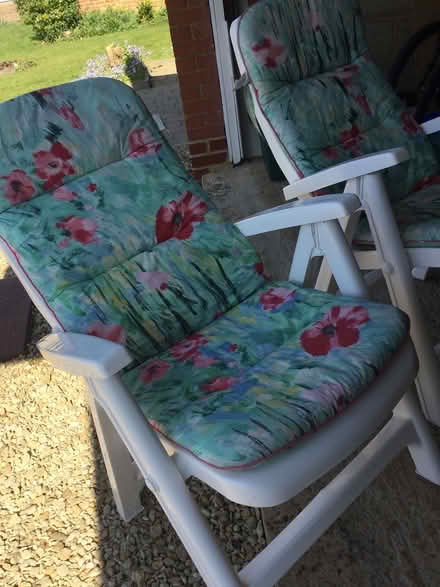 Photo of free 2matching garden arm chairs (SN3 Liden) #2