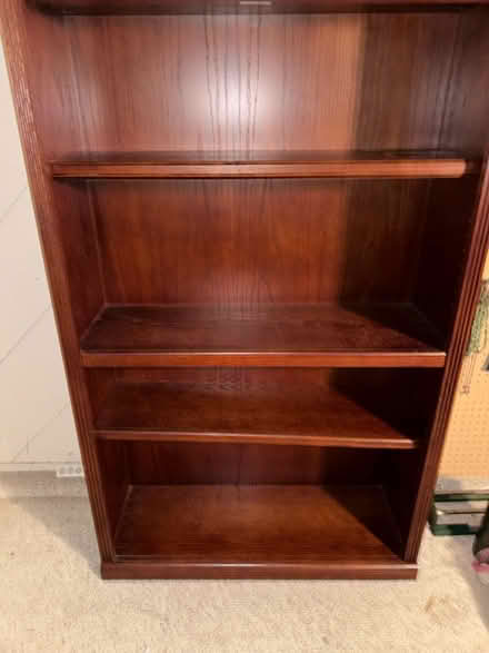 Photo of free Dark wood shelf (San Jose California) #4