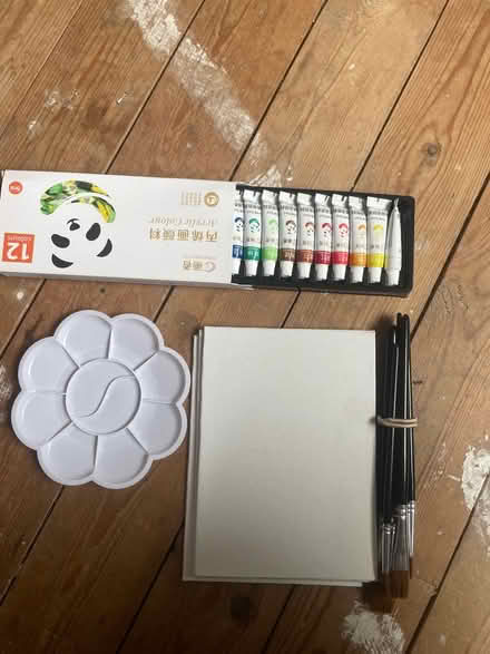 Photo of free Acrylic paint, brushes and canvas (Kingston KT2) #1