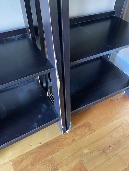 Photo of free Tall wooden shelving units (Bayshore) #2