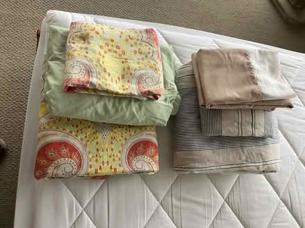 Photo of free Queen size bedding and duvet (Eastlake - Roanoke at Fairview) #1