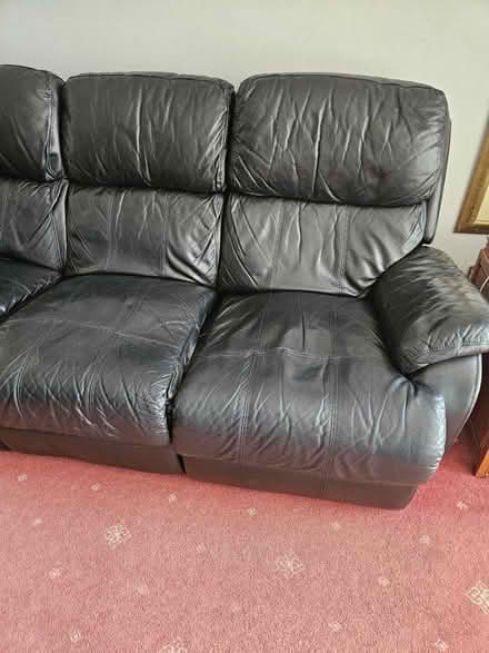 Photo of free SOFA - 3 SEAT leather (Plymouth PL5) #4