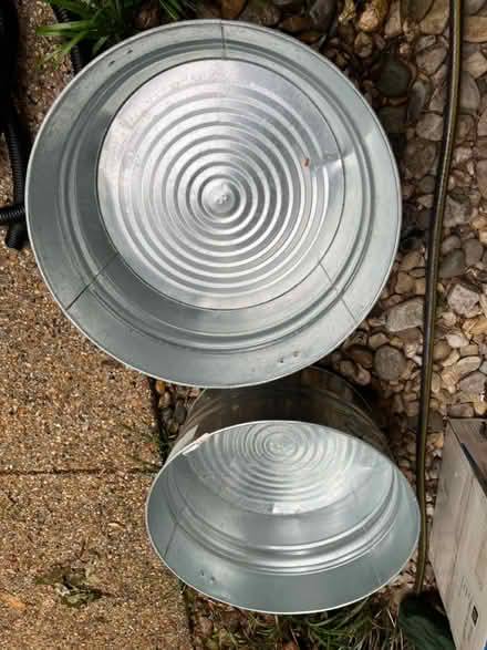 Photo of free Galvanized steel round buckets (Mantua) #2