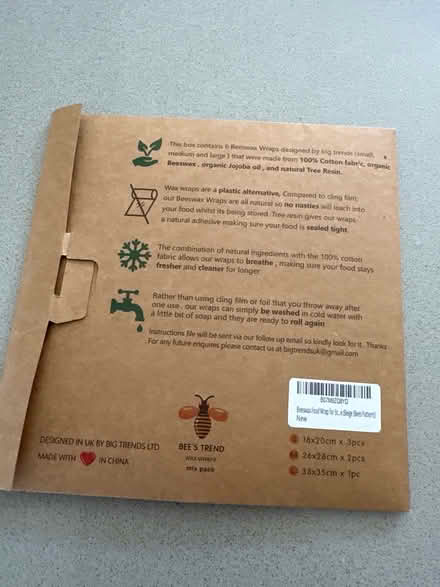 Photo of free Reusable Food Wraps (Cardiff Bay CF11) #2