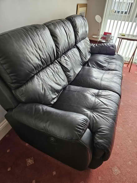 Photo of free SOFA - 3 SEAT leather (Plymouth PL5) #1