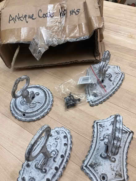 Photo of free 4 antique style coat hooks (Foothill Boulevard Cupertino) #1