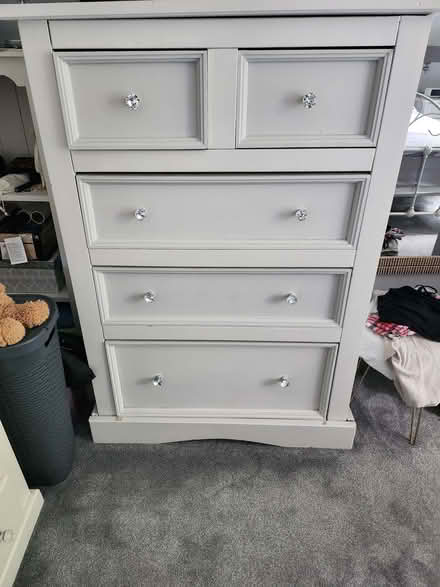 Photo of free 2 bedside cabinets and 2 large sets of drawers (Hanworth RG12) #1