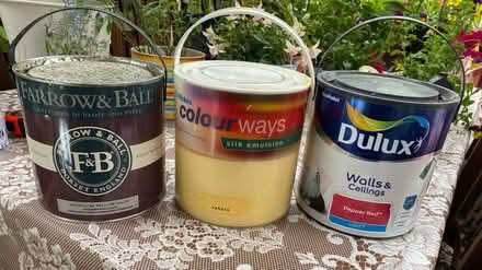 Photo of free Three tins of colorful paint (Stroud Green N8) #1