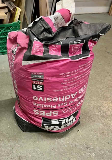 Photo of free Tile Adhesive, grey, approx 19kg (St Andrew's BS6) #1
