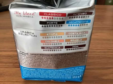 Photo of free Illy decaf capsules, out of date (SW1P) #2