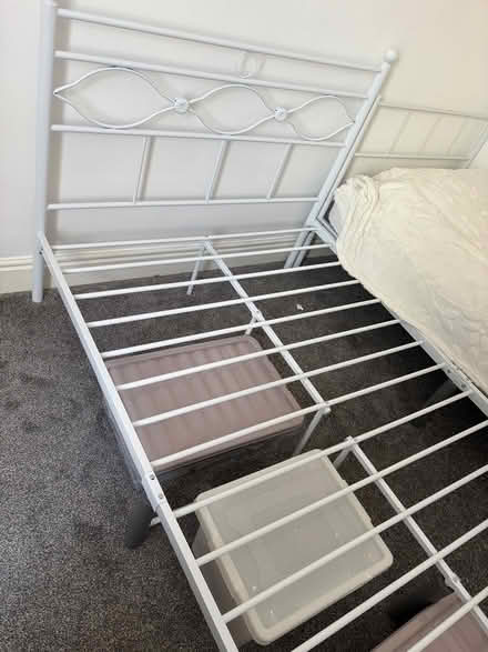 Photo of free small double bed and mattress (Derby) #1