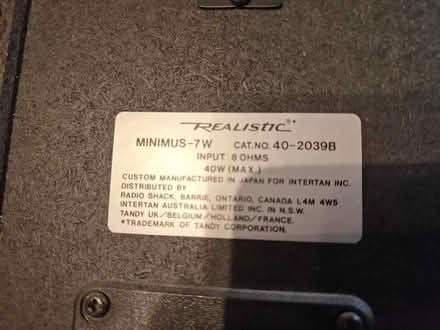 Photo of free Shelf speakers (Cabbagetown) #3
