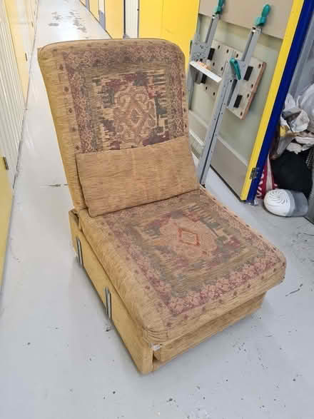 Photo of free Single Arm Chair/Sofa Bed. Camper van/narrow boat (Wicker S2) #3