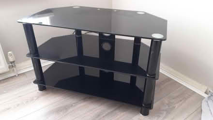 Photo of free Black glass TVstand (Heaton NE6) #1