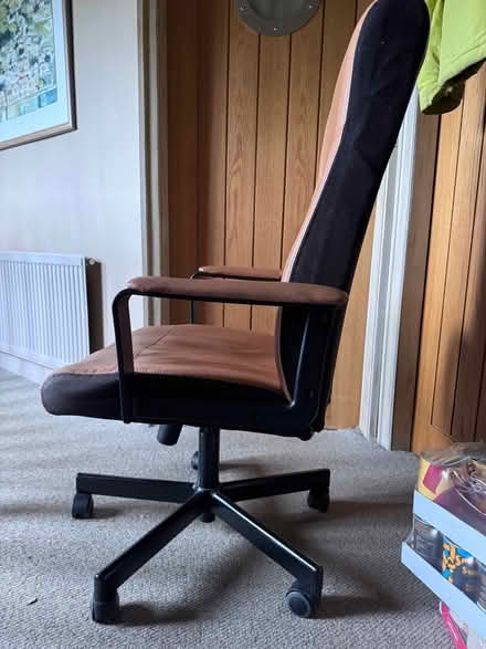 Photo of free Brown leather desk chair (Sutton BD20) #2