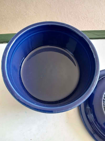 Photo of free Blue dish with lid (Minster Lovell OX29) #2