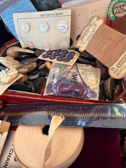 Photo of free Vintage sewing tin & haberdashery collection 🧵 (Mitcham's Corner CB4) #3