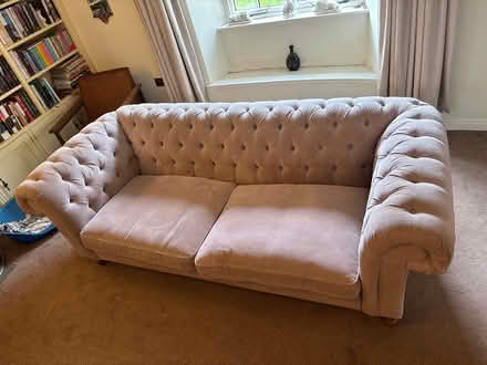 Photo of free Pair of dusty pink sofas (Wiveliscombe TA4) #2
