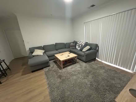 Photo of free Large gray couch (Fair okas) #1
