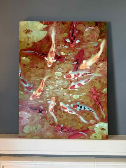 Photo of free Wall art - koi pond (Orchard Ave, Mountain View) #1