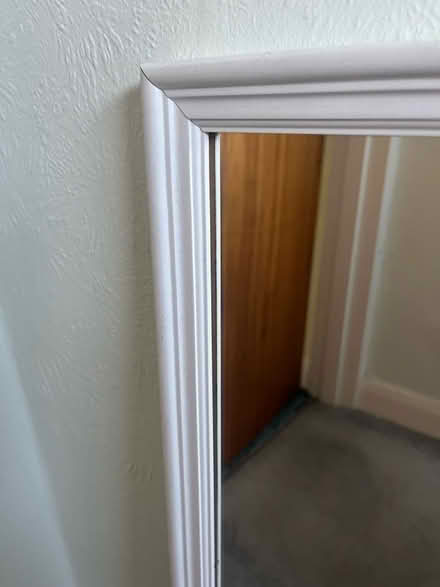 Photo of free White wooden wall hanging mirror (Henley-on-Thames RG9) #4