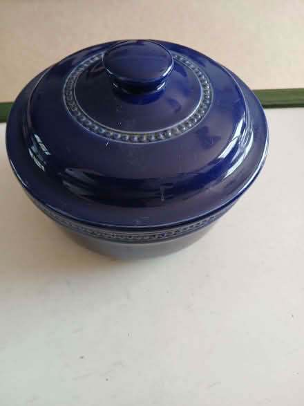 Photo of free Blue dish with lid (Minster Lovell OX29) #1