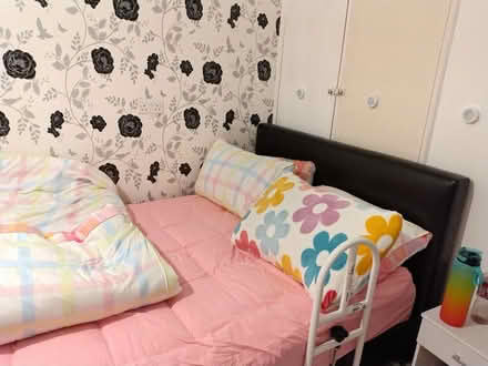 Photo of free Leather Double bed (Brandon DH7) #1