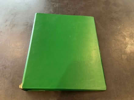 Photo of free Bright green A4 2 ring binder (New Malden KT3) #1