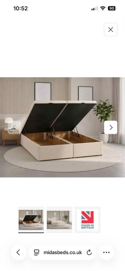 Photo of free King size ottoman bed frame (North N9) #1