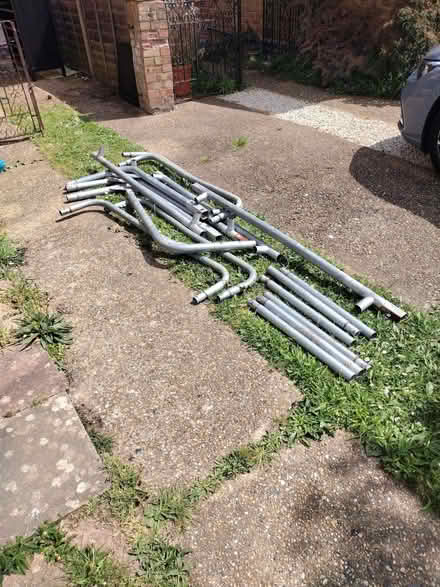 Photo of free Scrap metal trampoline frames (Desborough Island TW17) #1