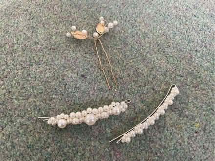 Photo of free Pearl look hair slides and pin (Jersey Farm AL4) #1