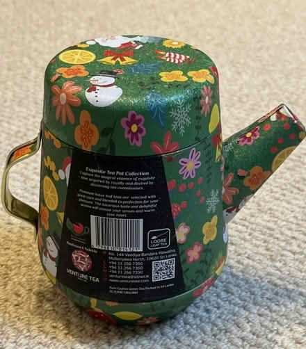 Photo of free Tea pot shaped tea caddy with fruit green tea packet (Bampton OX18) #2
