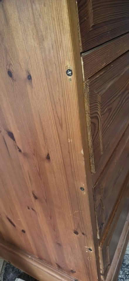 Photo of free Large pine chest of drawers (Whitford Near Axminster EX13 7) #3