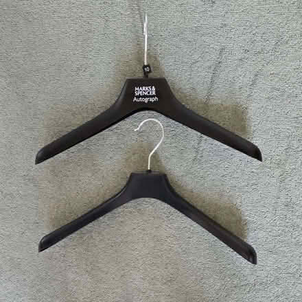 Photo of free Assortment of wire, plastic, skirt/trouser hangers (Elmstead BR7) #2