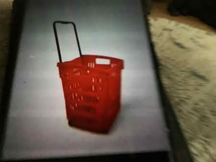 Photo of free Large red basket (Farnborough Hampshire Gu149ra) #1