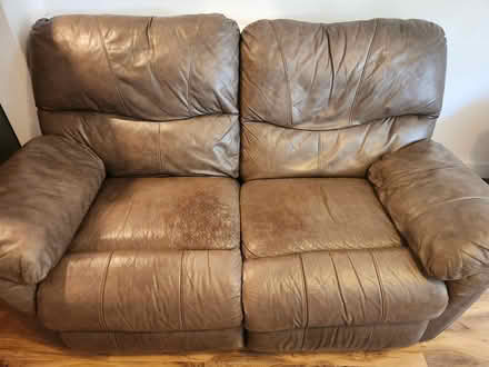 Photo of free 2 seater leather recliner sofa (Reading) #2