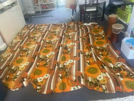 Photo of free Two Large Colourful Curtains (Hartington Road BN2) #1
