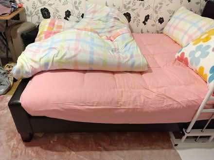 Photo of free Leather Double bed (Brandon DH7) #2