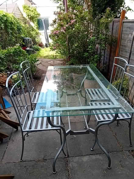 Photo of free Garden table and 4 chairs (Dartford DA1) #1