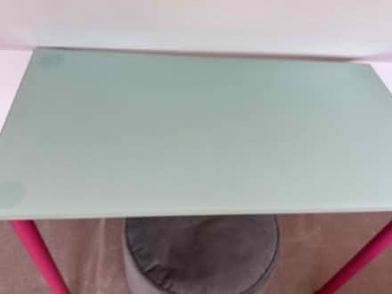 Photo of free A glass topped table with pink legs (Christchurch BH23) #3