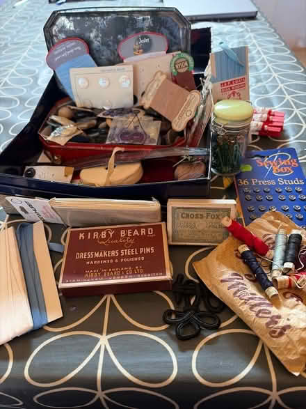 Photo of free Vintage sewing tin & haberdashery collection 🧵 (Mitcham's Corner CB4) #1