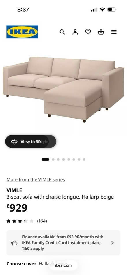 Photo of free IKEA sofa and armchair (Langley Park DH7) #4